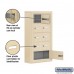 Salsbury Cell Phone Storage Locker - 5 Door High Unit (5 Inch Deep Compartments) - 8 A Doors and 1 B Door - Sandstone - Surface Mounted - Master Keyed Locks